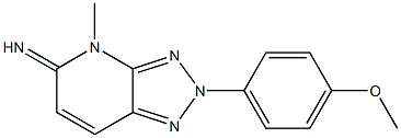 2,4-Dihydro-2-(4-methoxyphenyl)-4-methyl-5H-1,2,3-triazolo[4,5-b]pyridin-5-imine Structure