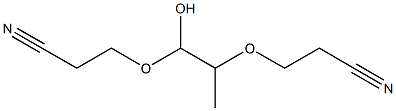 1,2-Bis(2-cyanoethoxy)-1-propanol 结构式