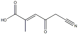 (E)-5-Cyano-2-methyl-4-oxo-2-pentenoic acid|