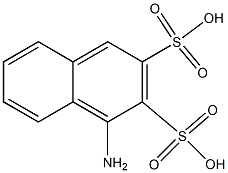 1-Amino-2,3-naphthalenedisulfonic acid Struktur