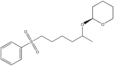 (S)-1-(Phenylsulfonyl)-5-[[(tetrahydro-2H-pyran)-2-yl]oxy]hexane Struktur