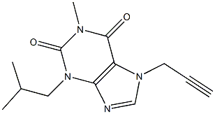 7-(2-Propynyl)-3-(2-methylpropyl)-1-methylxanthine