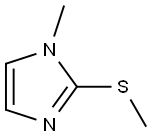 2-(メチルチオ)-1-メチル-1H-イミダゾール 化学構造式