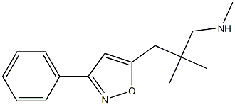 3-(3-Phenylisoxazol-5-yl)-N,2,2-trimethyl-1-propanamine,,结构式