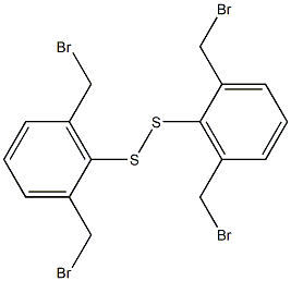 ビス[2,6-ビス(ブロモメチル)フェニル]ペルスルフィド 化学構造式