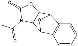 3-Acetyl-3a,4,9,9a-tetrahydro-4,9-epoxynaphth[2,3-d]oxazol-2(3H)-one Structure