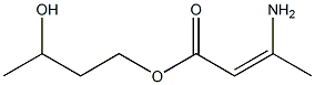 3-Aminocrotonic acid (3-hydroxybutyl) ester Structure