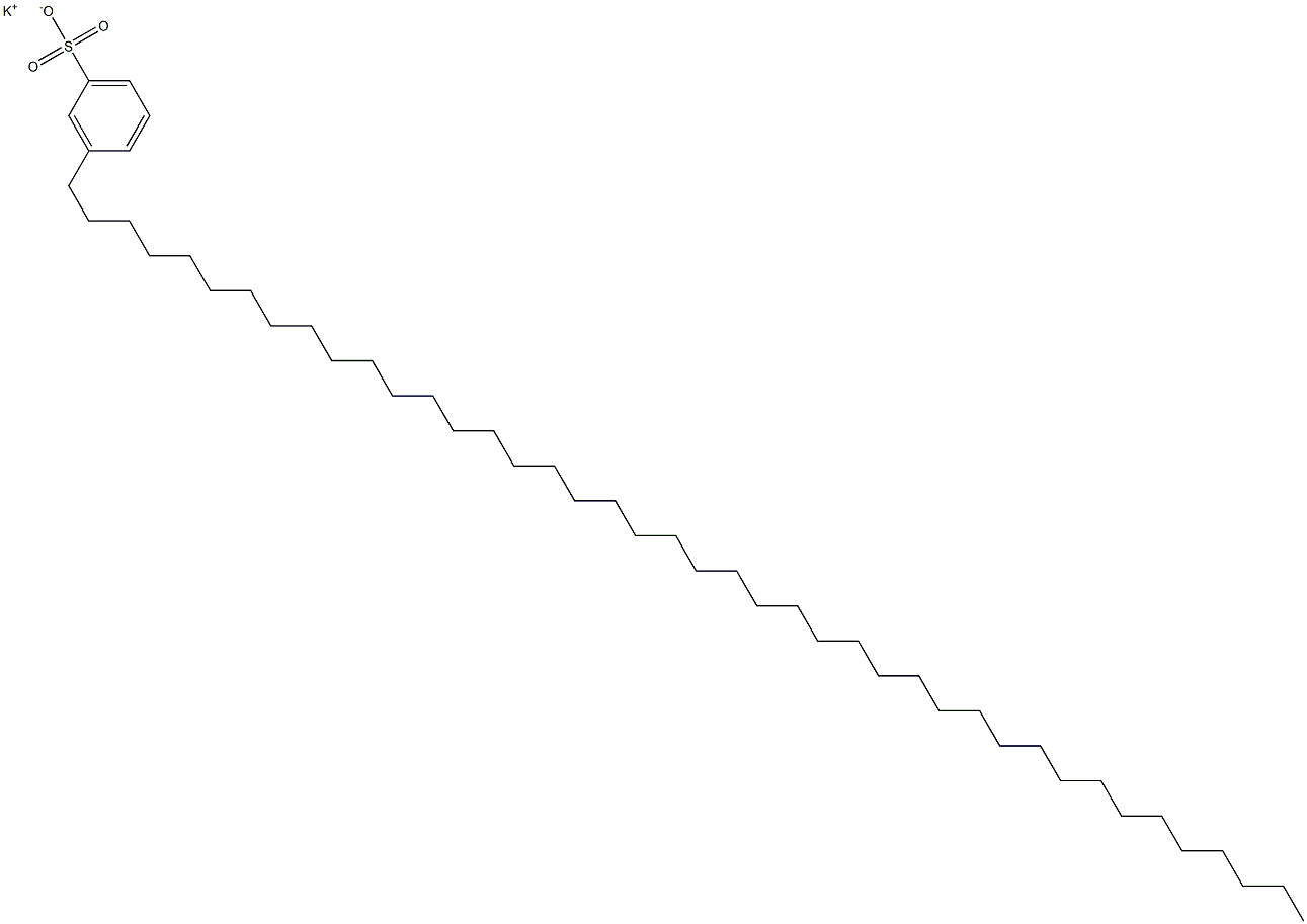 3-(Dotetracontan-1-yl)benzenesulfonic acid potassium salt Struktur