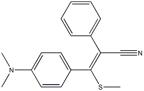 3-Methylthio-3-(4-dimethylaminophenyl)-2-phenylacrylonitrile