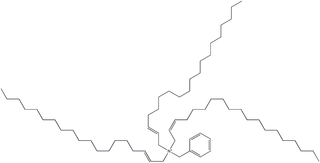 Tri(2-nonadecenyl)benzylaminium Structure