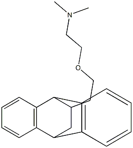 2-[2-(9,10-Dihydro-9,10-ethanoanthracen-11-yl)ethoxy]-N,N-dimethylethanamine,,结构式