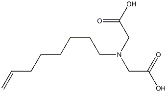 (7-Octenyl)iminodiacetic acid Structure