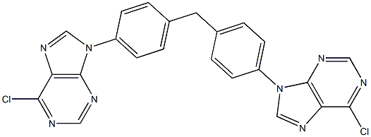 9,9'-[Methylenebis(4,1-phenylene)]bis(6-chloro-9H-purine)