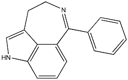 3,4-Dihydro-6-phenyl-1H-azepino[5,4,3-cd]indole Structure