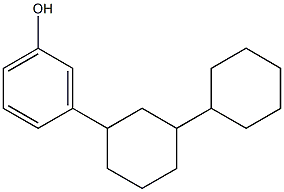 3-(3-Cyclohexylcyclohexyl)phenol Structure