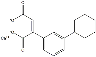 2-(3-Cyclohexylphenyl)maleic acid calcium salt Structure