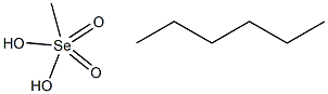 Hexaneselenoic acid Se-methyl ester Struktur