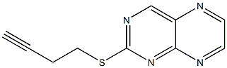 2-(3-Butynylthio)pteridine Structure