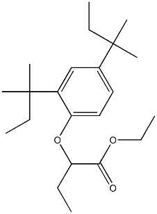 2-[2,4-Di(tert-pentyl)phenoxy]butyric acid ethyl ester 结构式