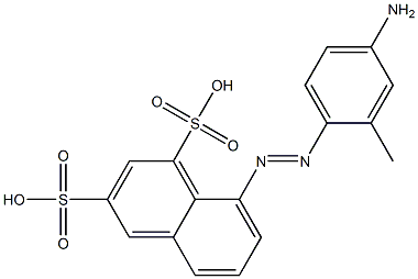8-[(4-Amino-2-methylphenyl)azo]naphthalene-1,3-disulfonic acid Structure