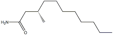 [S,(-)]-3-Methylundecanamide Struktur