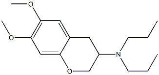 3,4-Dihydro-3-(dipropylamino)-6,7-dimethoxy-2H-1-benzopyran Structure