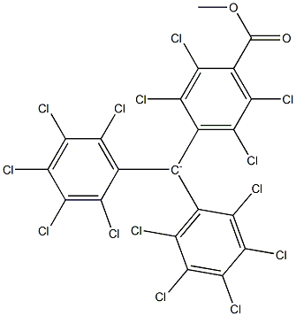 Bis(pentachlorophenyl)(4-(methoxycarbonyl)-2,3,5,6-tetrachlorophenyl)methanide|