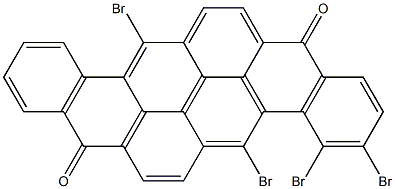 3,4,5,13-Tetrabromo-8,16-pyranthrenedione Structure