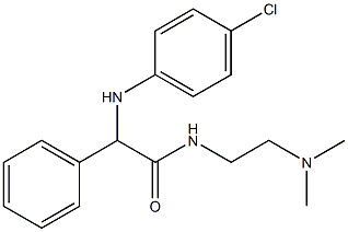 2-(p-Chloroanilino)-N-[2-(dimethylamino)ethyl]-2-phenylacetamide Structure