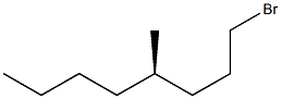 [R,(-)]-1-ブロモ-4-メチルオクタン 化学構造式