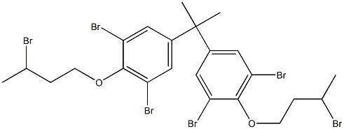 1,1'-[Isopropylidenebis(2,6-dibromo-4,1-phenyleneoxy)]bis(3-bromobutane) Struktur