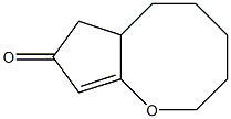 2,3,4,5,6,6a-ヘキサヒドロシクロペンタ[b]オキソシン-8(7H)-オン 化学構造式