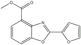 2-(2-Furanyl)benzoxazole-4-carboxylic acid methyl ester Struktur