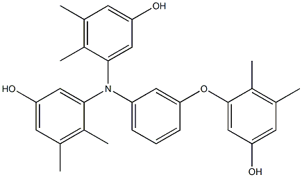 N,N-Bis(5-hydroxy-2,3-dimethylphenyl)-3-(5-hydroxy-2,3-dimethylphenoxy)benzenamine Structure