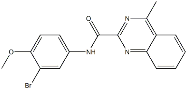 N-(4-Methoxy-3-bromophenyl)-4-methylquinazoline-2-carboxamide Structure