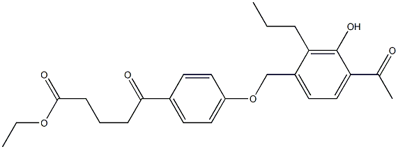  5-[4-(4-Acetyl-3-hydroxy-2-propylbenzyloxy)phenyl]-5-oxopentanoic acid ethyl ester