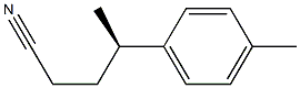 [R,(-)]-4-p-Tolylvaleronitrile Structure