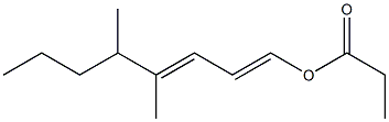 プロピオン酸4,5-ジメチル-1,3-オクタジエニル 化学構造式