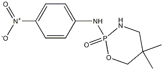 2-[(4-Nitrophenyl)amino]-5,5-dimethyltetrahydro-2H-1,3,2-oxazaphosphorine 2-oxide 结构式