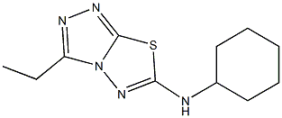 3-Ethyl-N-cyclohexyl-1,2,4-triazolo[3,4-b][1,3,4]thiadiazol-6-amine Struktur