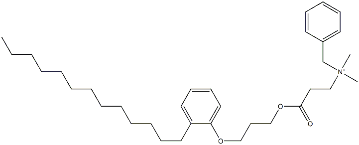 N,N-Dimethyl-N-benzyl-N-[2-[[3-(2-tridecylphenyloxy)propyl]oxycarbonyl]ethyl]aminium