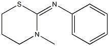 2-(Phenylimino)-3-methyl-3,4,5,6-tetrahydro-2H-1,3-thiazine Struktur