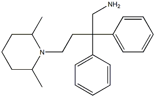 4-(2,6-Dimethyl-1-piperidinyl)-2,2-diphenyl-1-butanamine Structure