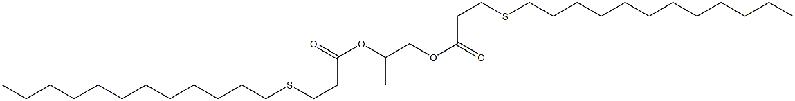 1-Methyl-1,2-ethanediol di[3-(dodecylthio)propionate] 结构式