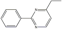 2-Phenyl-4-ethylpyrimidine Struktur