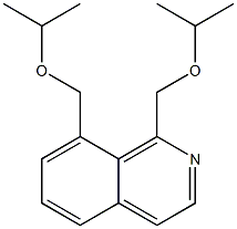 1,8-Bis(isopropoxymethyl)isoquinoline 结构式