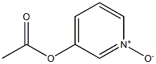 3-Acetoxypyridine 1-oxide Structure