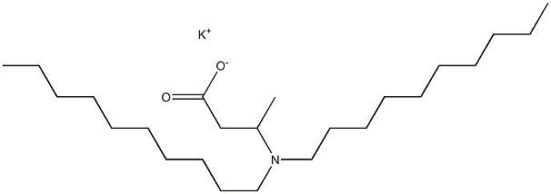 3-(Didecylamino)butyric acid potassium salt Structure