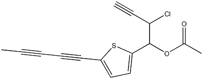 3-Chloro-4-[5-(1,3-pentadiynyl)thiophen-2-yl]-1-butyn-4-ol acetate