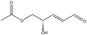 (2E,4S)-5-Acetoxy-4-hydroxy-2-pentenal Structure